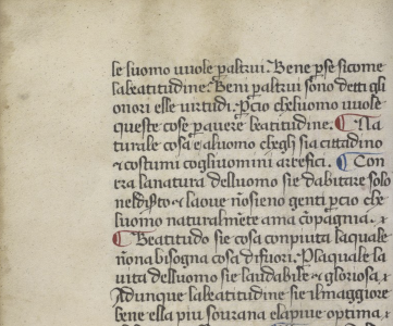 Close up of Page 3v of Ms. Codex 273