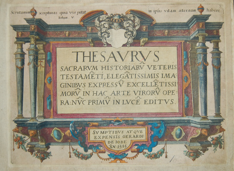 Thesaurus sacrarum historiarum veteris testamenti, Title-page