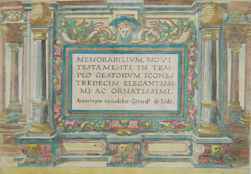 Memorabilium, Novi Testamenti, in templo gestorum, title page